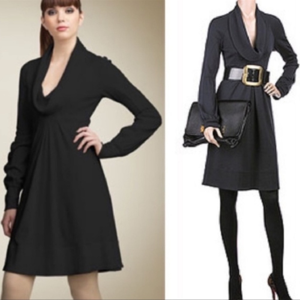 DIANE VON FURSTENBERG Bilboa Cowl Wool Dress